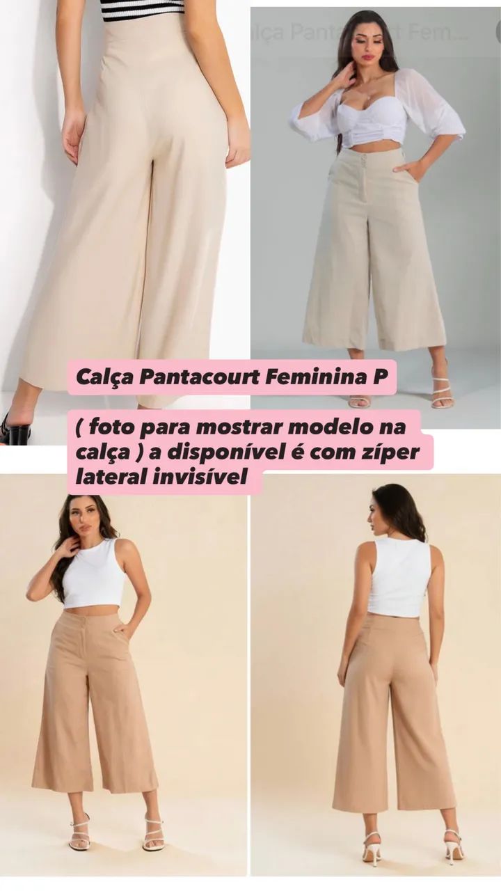 Calça Pantacourt Rose ( TAM P )  - Foto 3