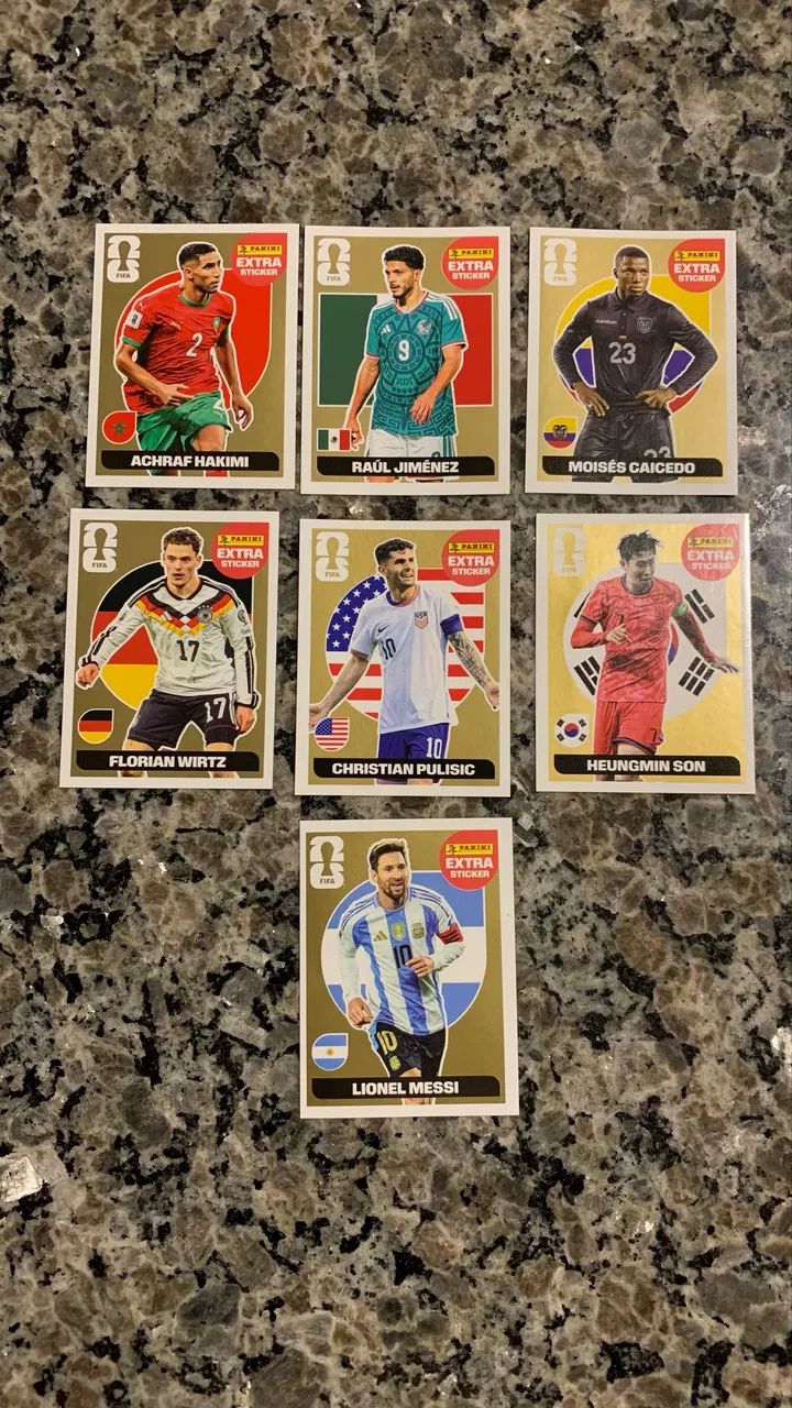 Figurinhas Legends 7 ouros Original Panini