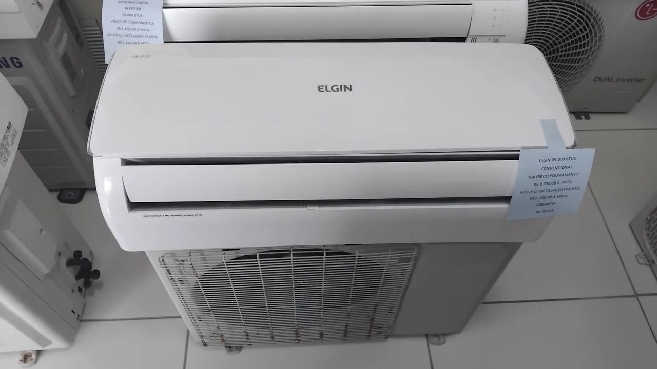 Ar condicionado elgin 9 mil btus convencional 
