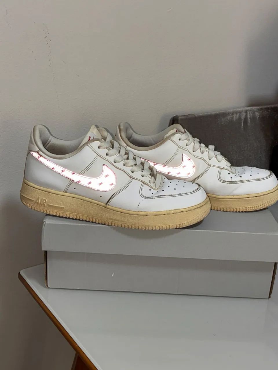 Nike Air Force 1 '07 LV8 da coleção "3M Reflective" - Foto 4