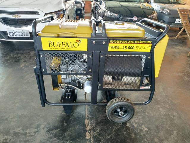 Motogerador diesel trifásico 380v/220v 15.000 buffalo potência máxima 15,0 kva