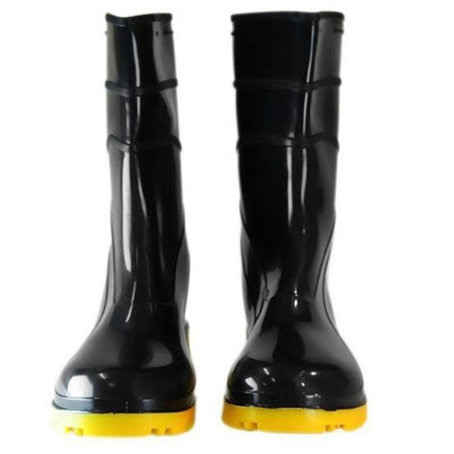 Bota Motoqueiro Borracha Pvc Galocha De Chuva Solado Amarelo
