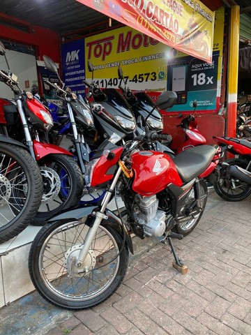 HONDA FAN 125 I 2016 VERMELHA , OTIMO ESTADO DE CONSERVAÇÃO !!! TOP MOTOS
