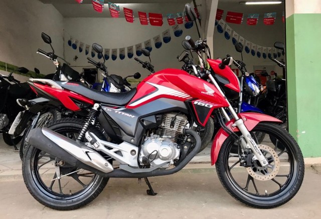 TITAN 160 EX / VERMELHA / 2018 COM 2021 PAGO!