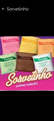 Neste feriado  Tem sorvete - Sorvetinho frutalia