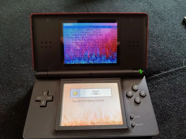 Nintendo Ds Lite Azul + R4 4gb Com Muitos Jogos - Escorrega o Preço