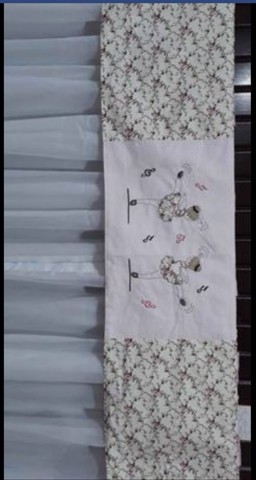 Cortina Nova para quarto de menina com 1,41mts × 0,95cm cada lado duplo - Foto 5