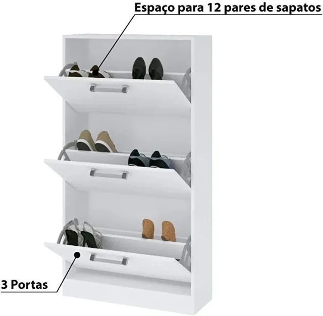Sapateira Plus 3 portas - 61 99107_4622 (Whatsapp)