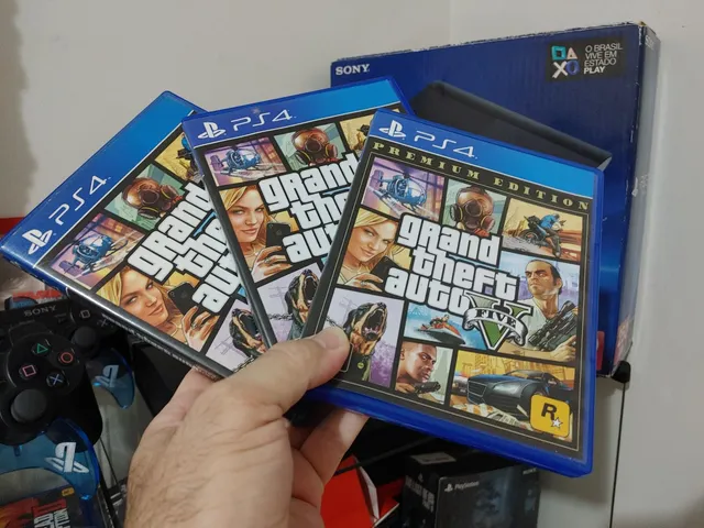 Jogo GTA V Premium Edition - Ps4 Mídia Física 