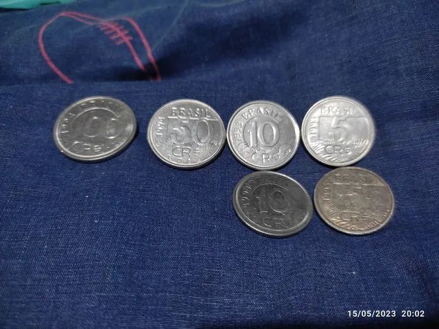 Moedas de Cruzeiros Reais 1993/94