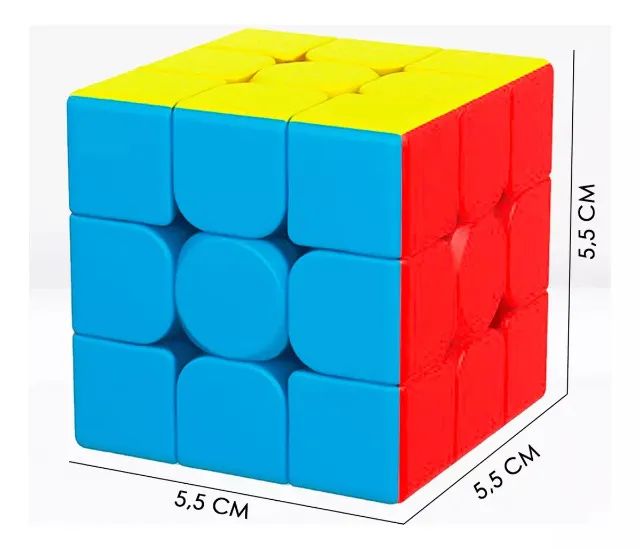 cubo magico 3x3 5,5cm interativo profiss well kids wb10881 - Foto 3