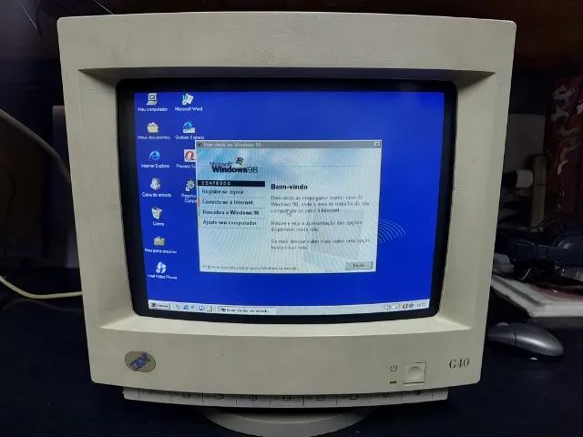 Monitor Ibm G40 Crt Tubo Computador Antigo 286 386 486 - LEIA O ANÚNCIO - Foto 3
