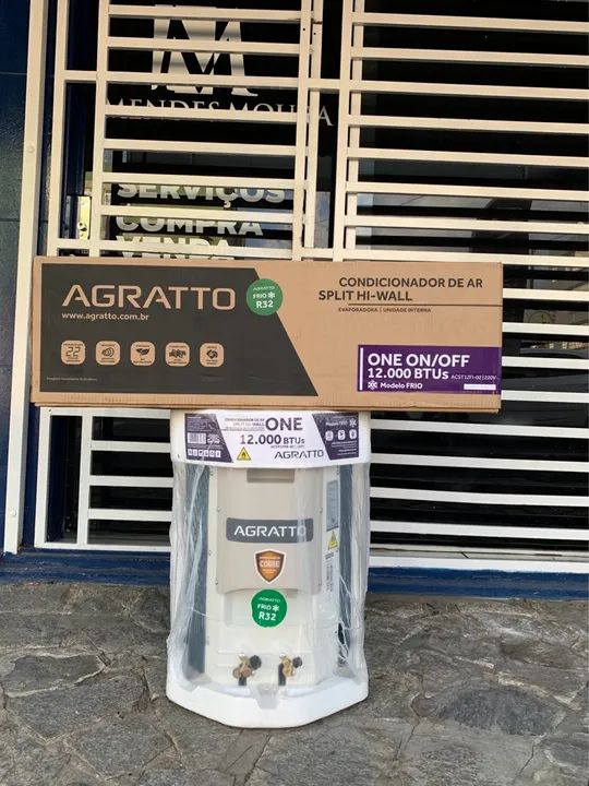 Ar Condicionado Split Agratto 12.000 BTUs Frio - Novo