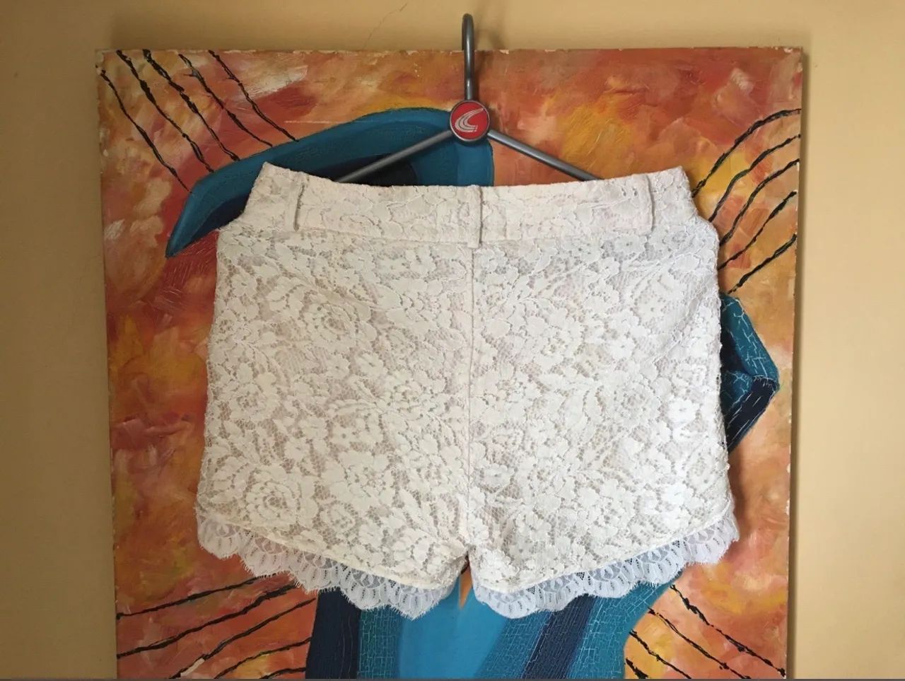Short Feminino Casual em Renda Arestta  - Foto 3