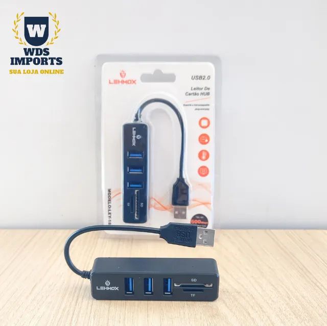 Leitor de Cartão e Hub USB 