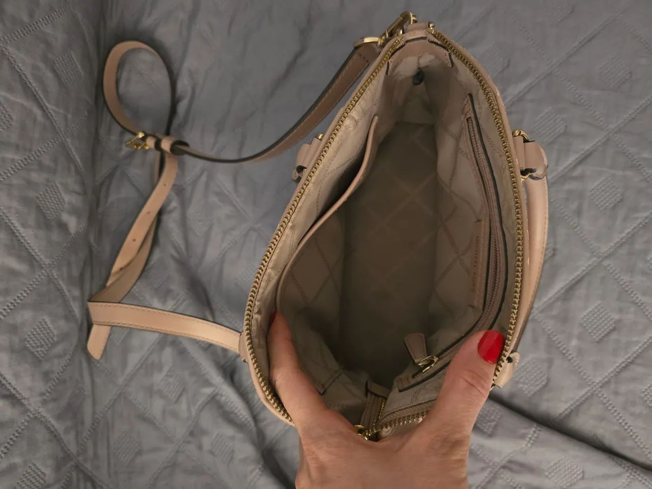 Bolsa Michael Kors rose e bege original - Foto 3
