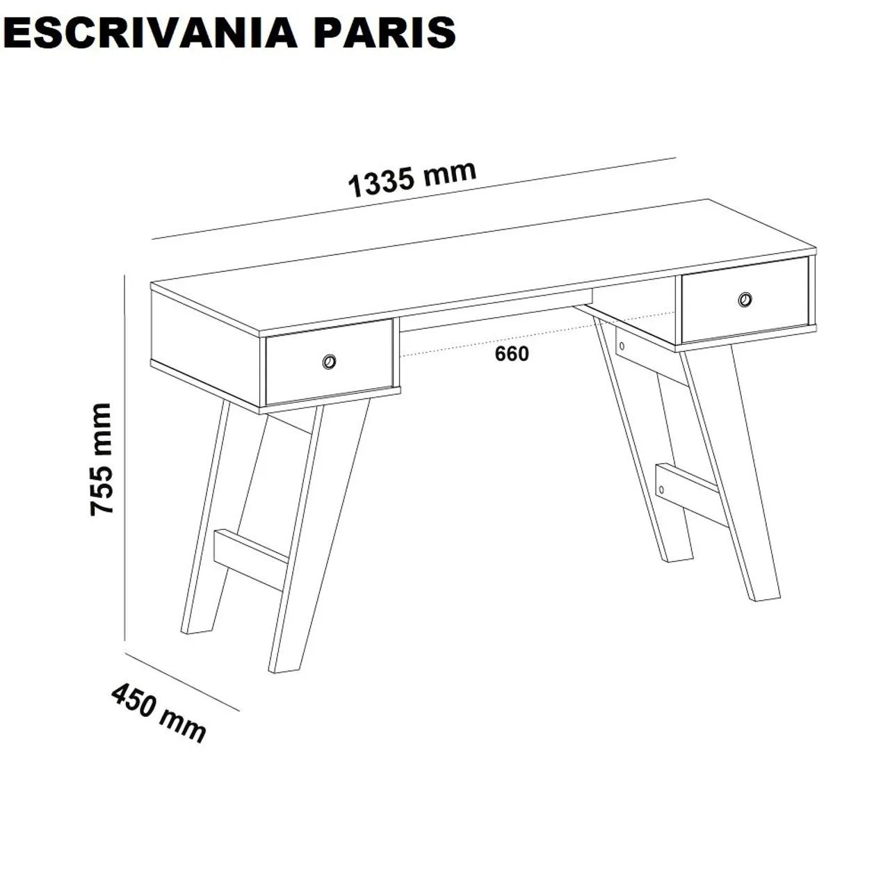Mesa para computador 2 gavetas 64960485706241121