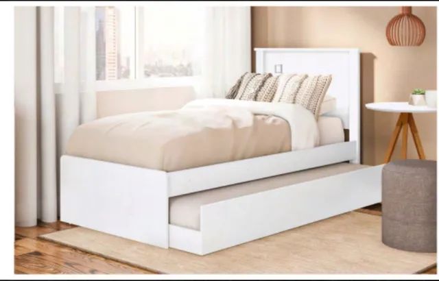 Cama com auxiliar solteiro 