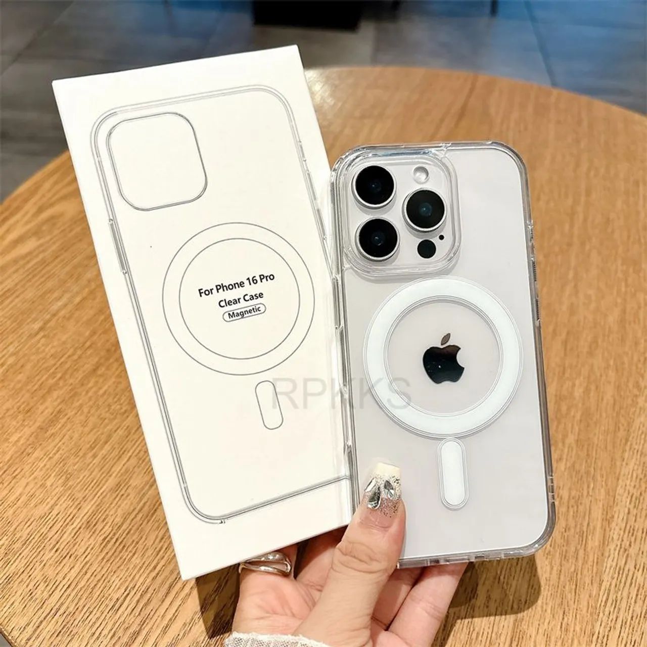 Capa transparente Magsafe Iphone 16 16pro 16plus e 16 pro max - Foto 3