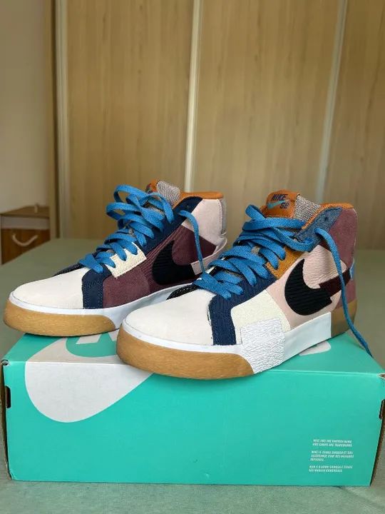 Tênis Nike SB Blazer Mid Mosaic Brown