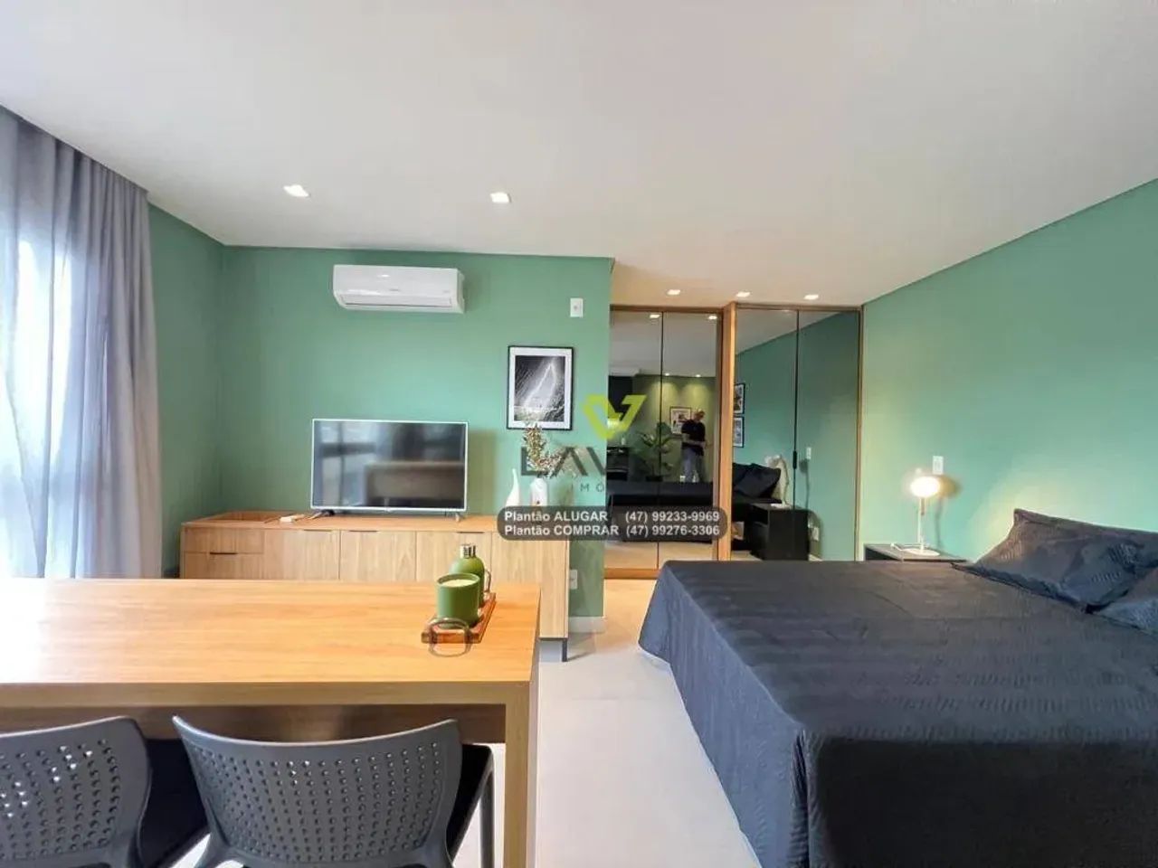 Apartamento Loft Studio, MOBILIADO, à venda - Res. Carbono Concept Lofts - Bairro Centro - - Foto 2
