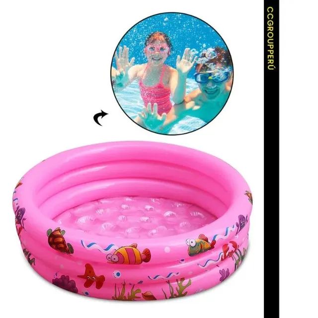 Piscina Infantil Sj-80cm Fundo Inflavel - Foto 2