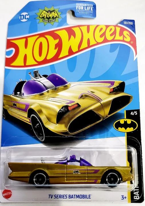 Hot Wheels TV Series Batmobile 131/250 4/5 (Gold) dourado