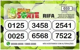 Criação, impressão e envio de Rifas/Cartelinhas - Foto 3