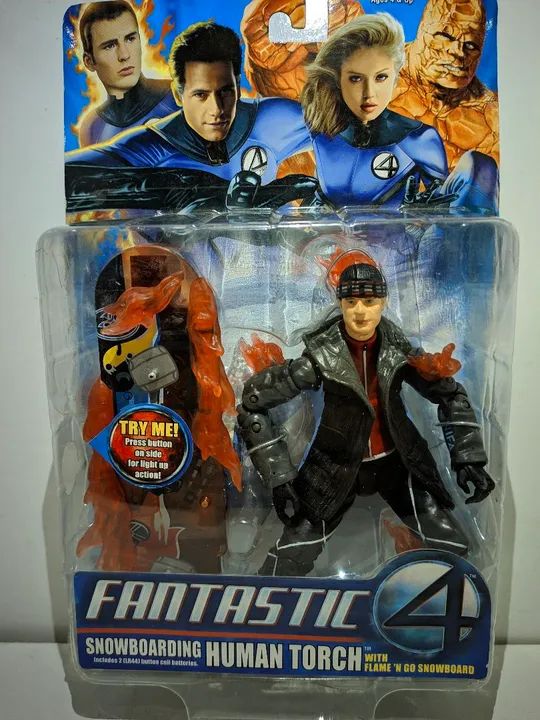 Tocha Humana Snowboard Quarteto Fantástico Toy Biz - Foto 2