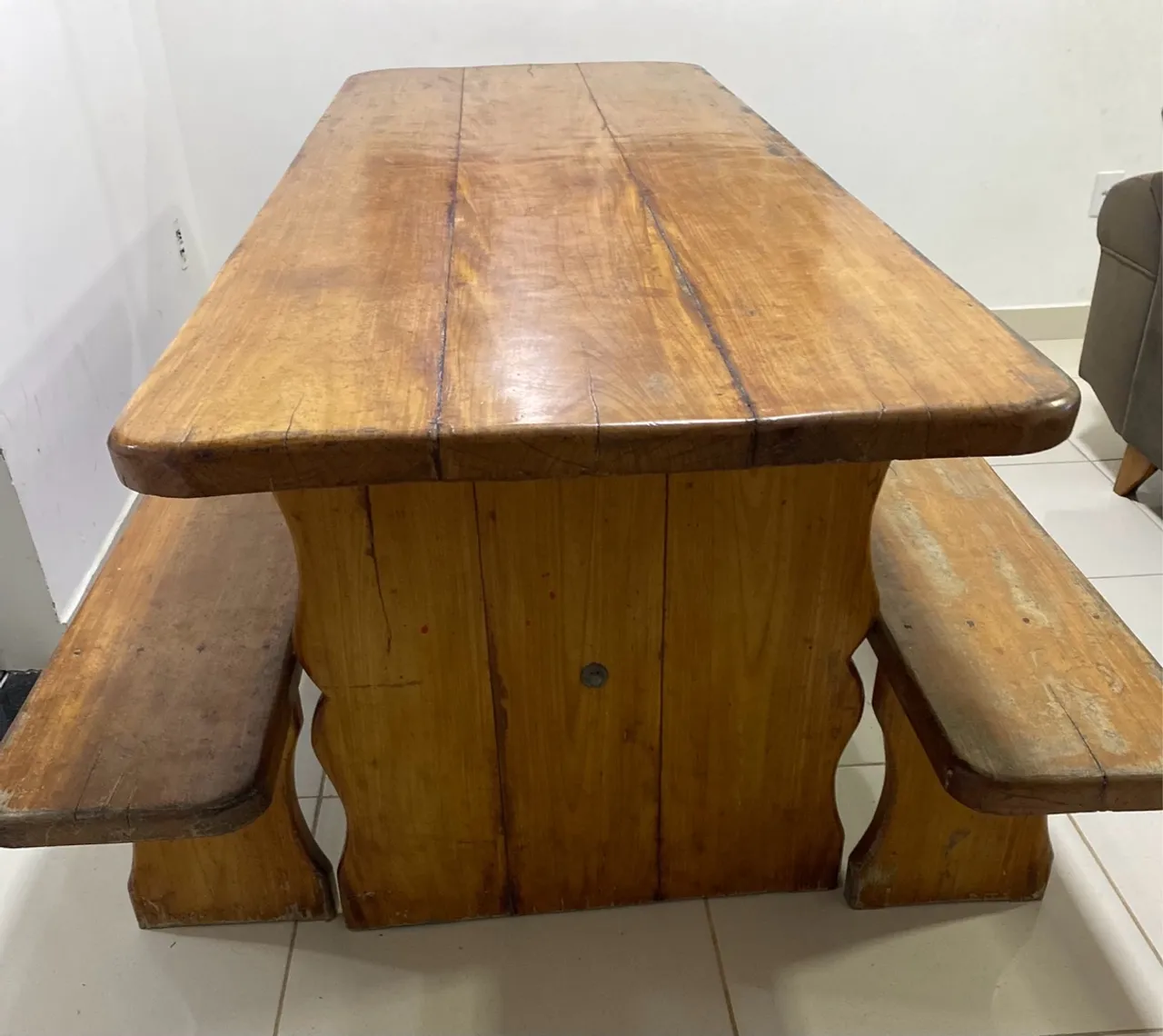 Mesa de Peroba - 2,4 x 0,85