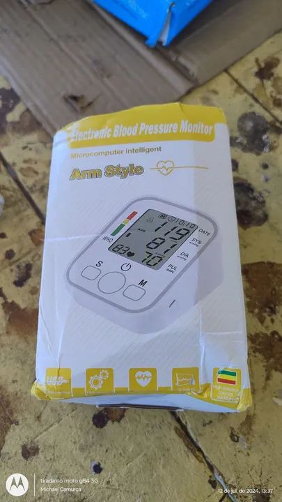 Medidor Pressão arterial com voz em português USB - Foto 5