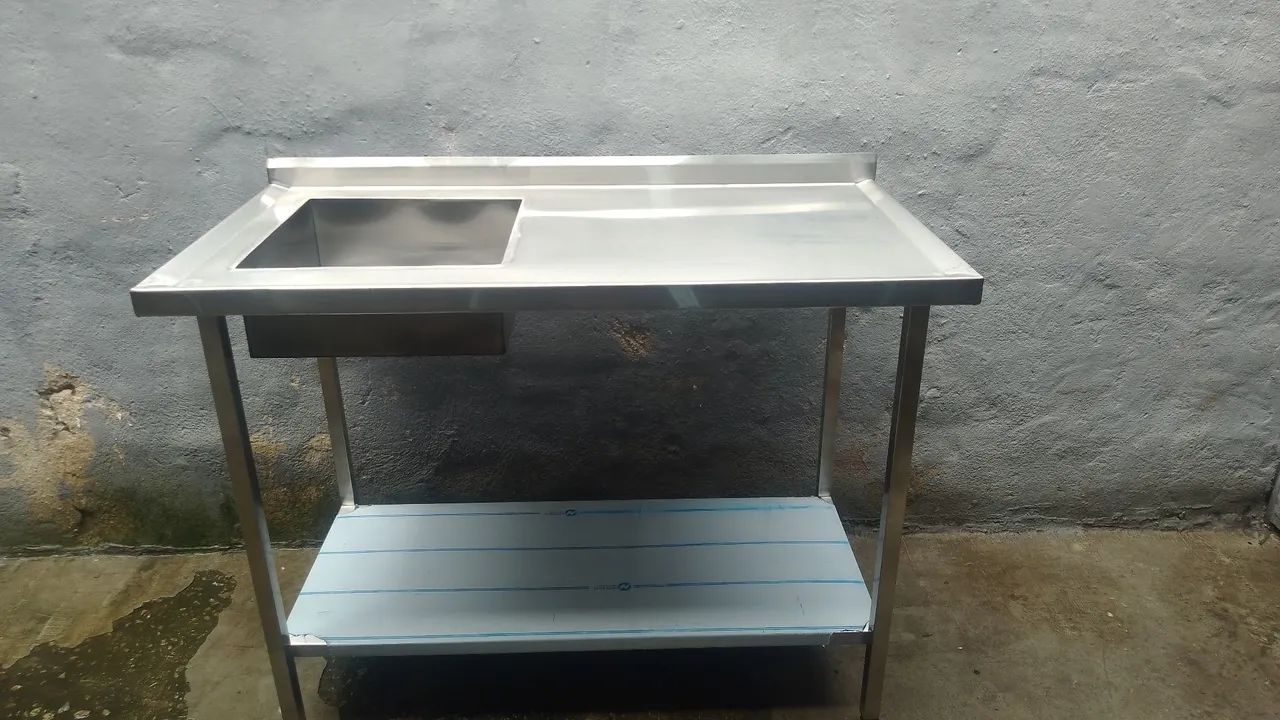 Pia de aço inox para cozinha industrial - Foto 2