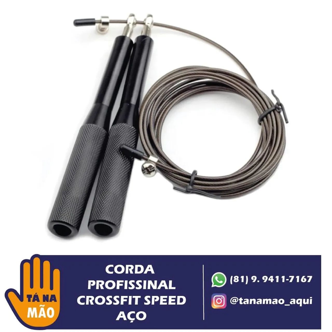 Corda de Pular Profissional CrossFit Speed Aço - Foto 3