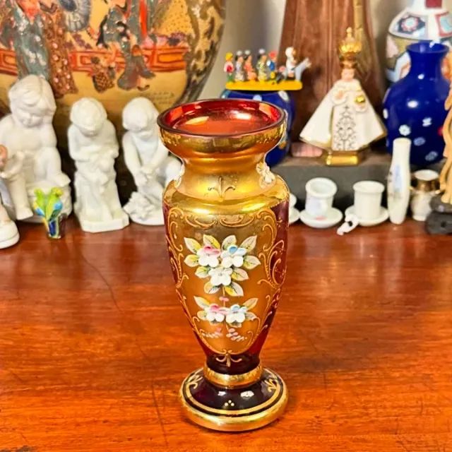 Pequeno vaso veneziano Rubi