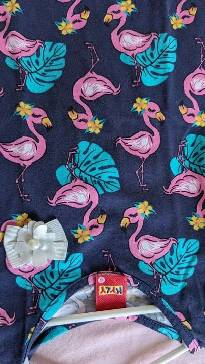 Conjunto de Roupa Infantil Flamingo - Tamanho 4 - Foto 2