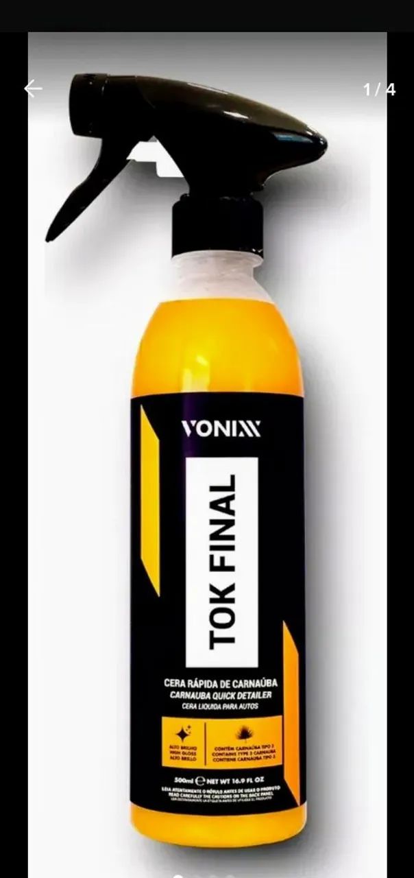Cera Líquida para Carros Tok Final Vonix - 500ml