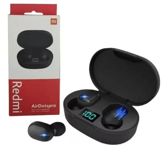 Fone de Ouvido Bluetooth Redmi AirDots Pró Sem Fio Modelo TWS