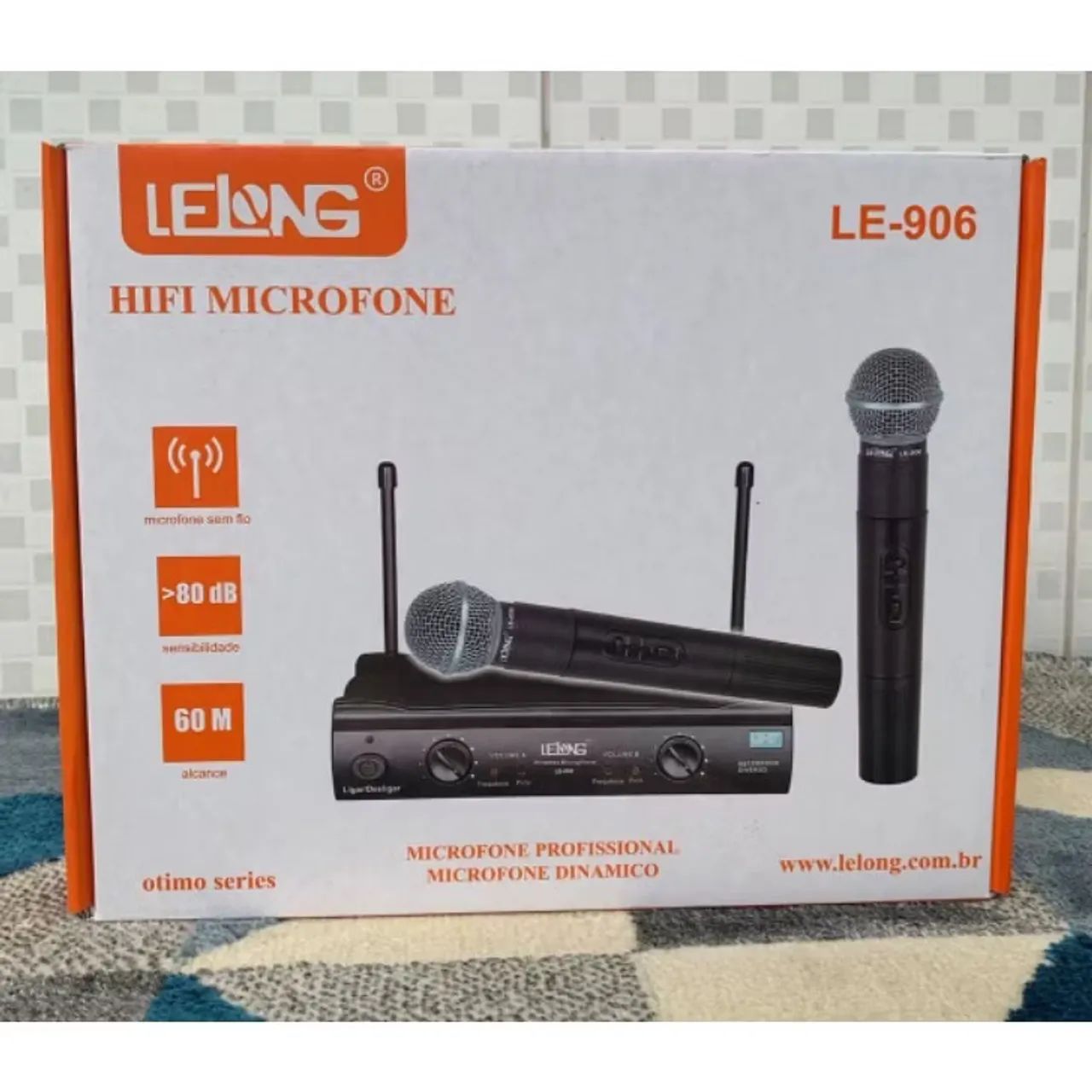 Microfone Sem Fio Duplo Lelong LE-906 - usado ótimo estado - Foto 2