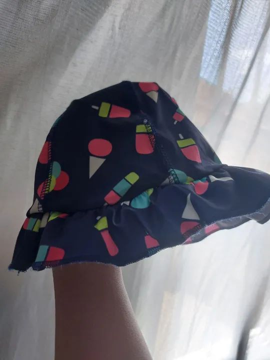 Chapéu de Sol bebê hering kids - Estampa de Sorvete - Foto 2