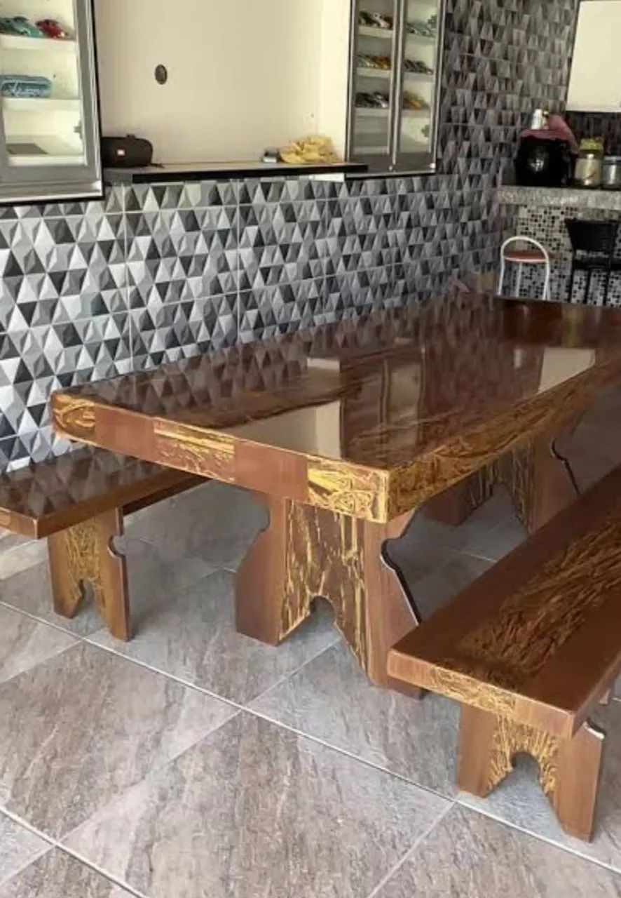 Mesa de Ardósia Sertaneja - Qualidade e Estilo Rústico - Foto 4