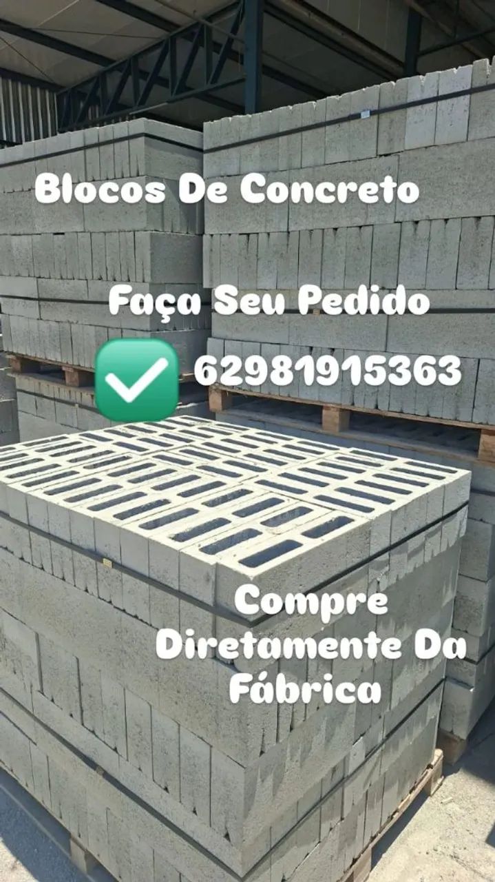 Fábrica de blocos para construção 