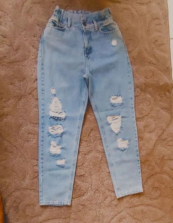 Calça Jeans joguer Destroyed - Tamanho 38 