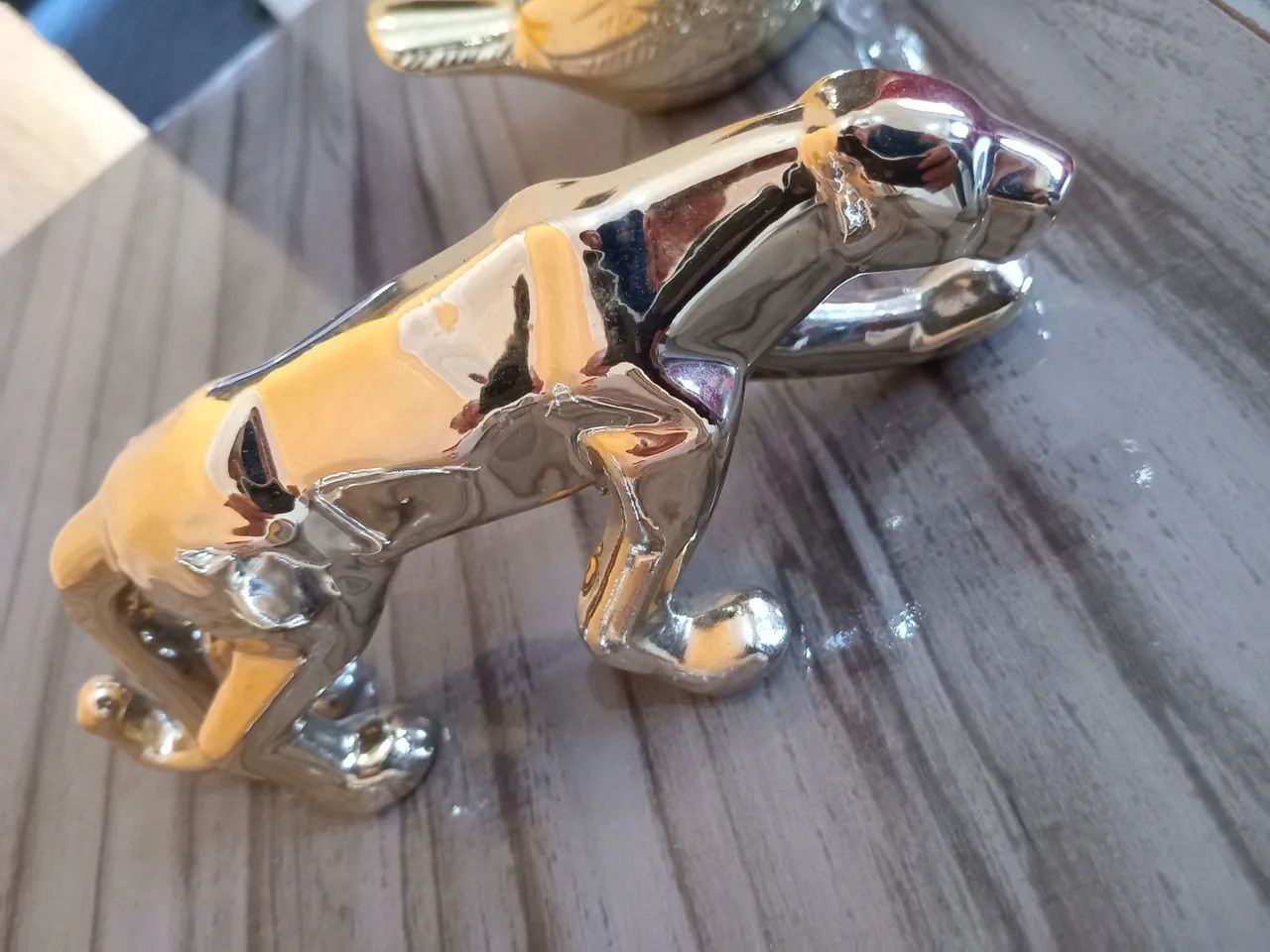 3 Peças Decorativas - Bailarina, Gato e Pássaro - Foto 3