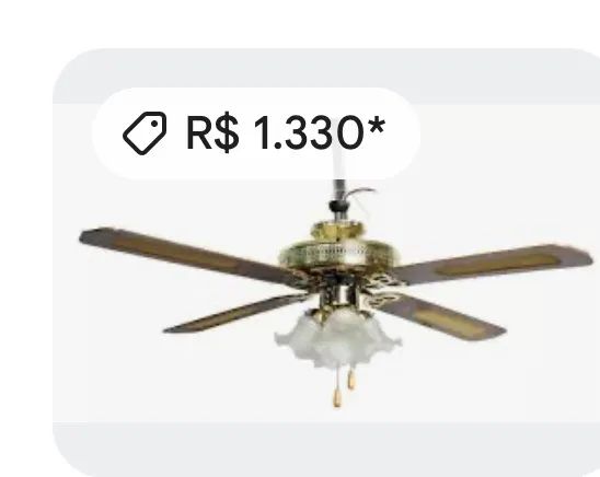 ventilador de teto com luminária  - Foto 3