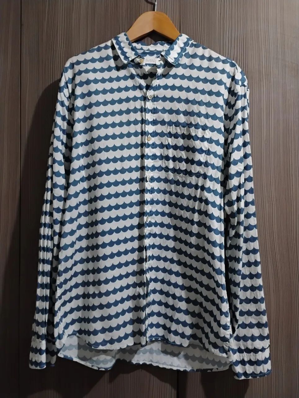 Camisa estampa ondas Foxton  - Foto 3