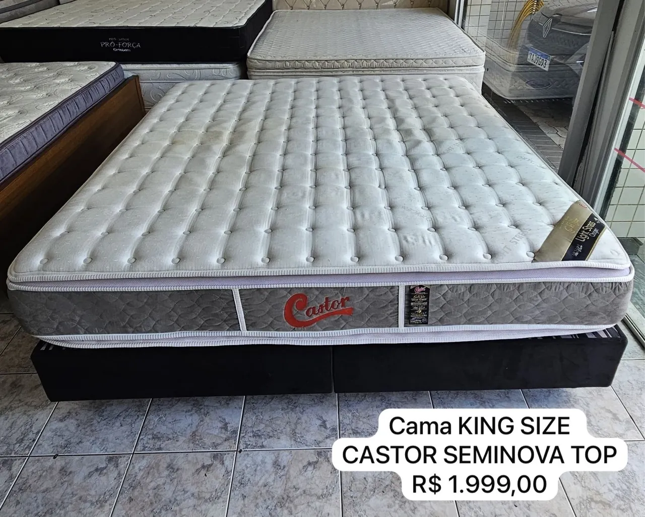 Cama King Size Castor Seminnova Top