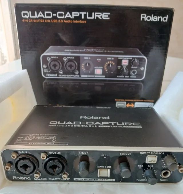 Placa de som USB Roland Quad Cpture. - Foto 3