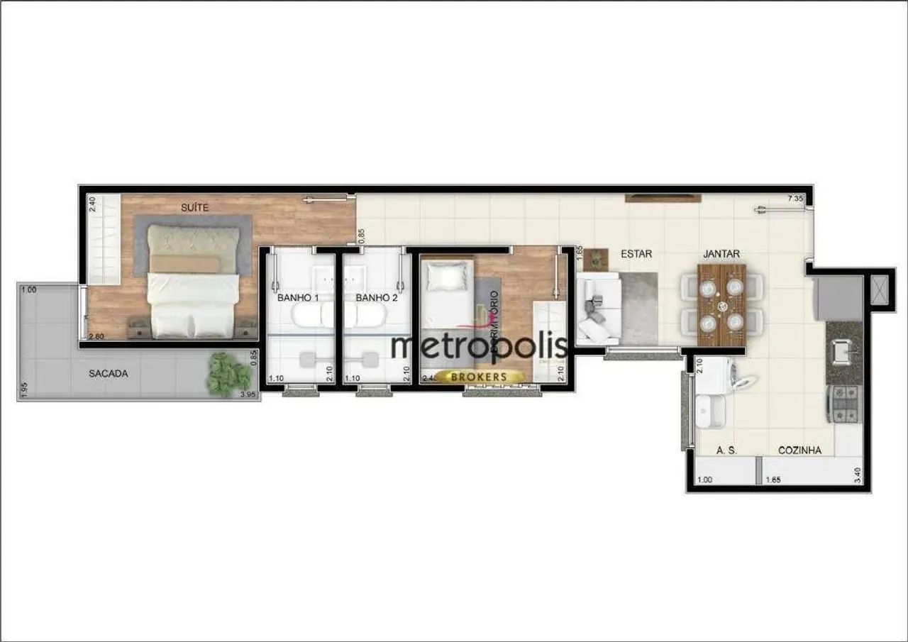 Apartamento, 44 m² - venda por R$ 370.000,00 ou aluguel por R$ 2.411,00/mês - Vila São Ped - Foto 4