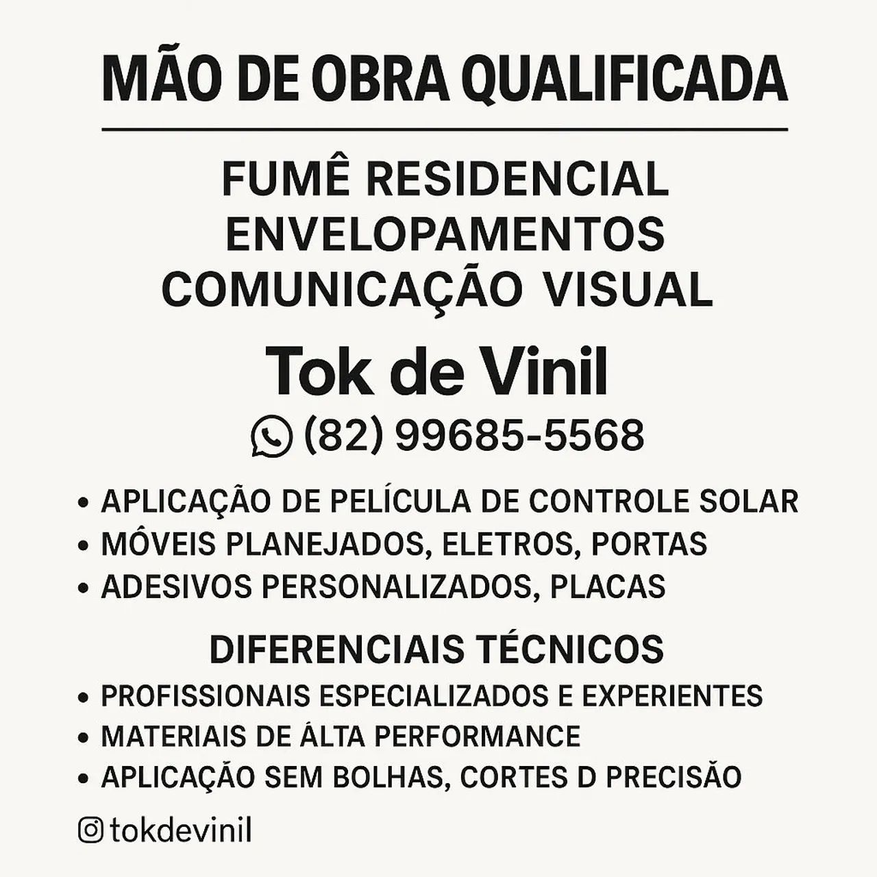Mão de obra qualificada. Maceió e região 