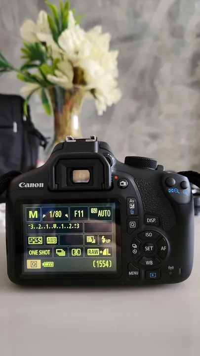 Canon T6 com lente 18-55mm Wifi - Foto 4